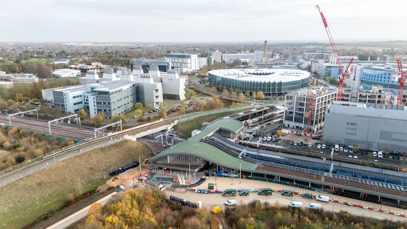 Cambridge South Station Aerial Nov 25