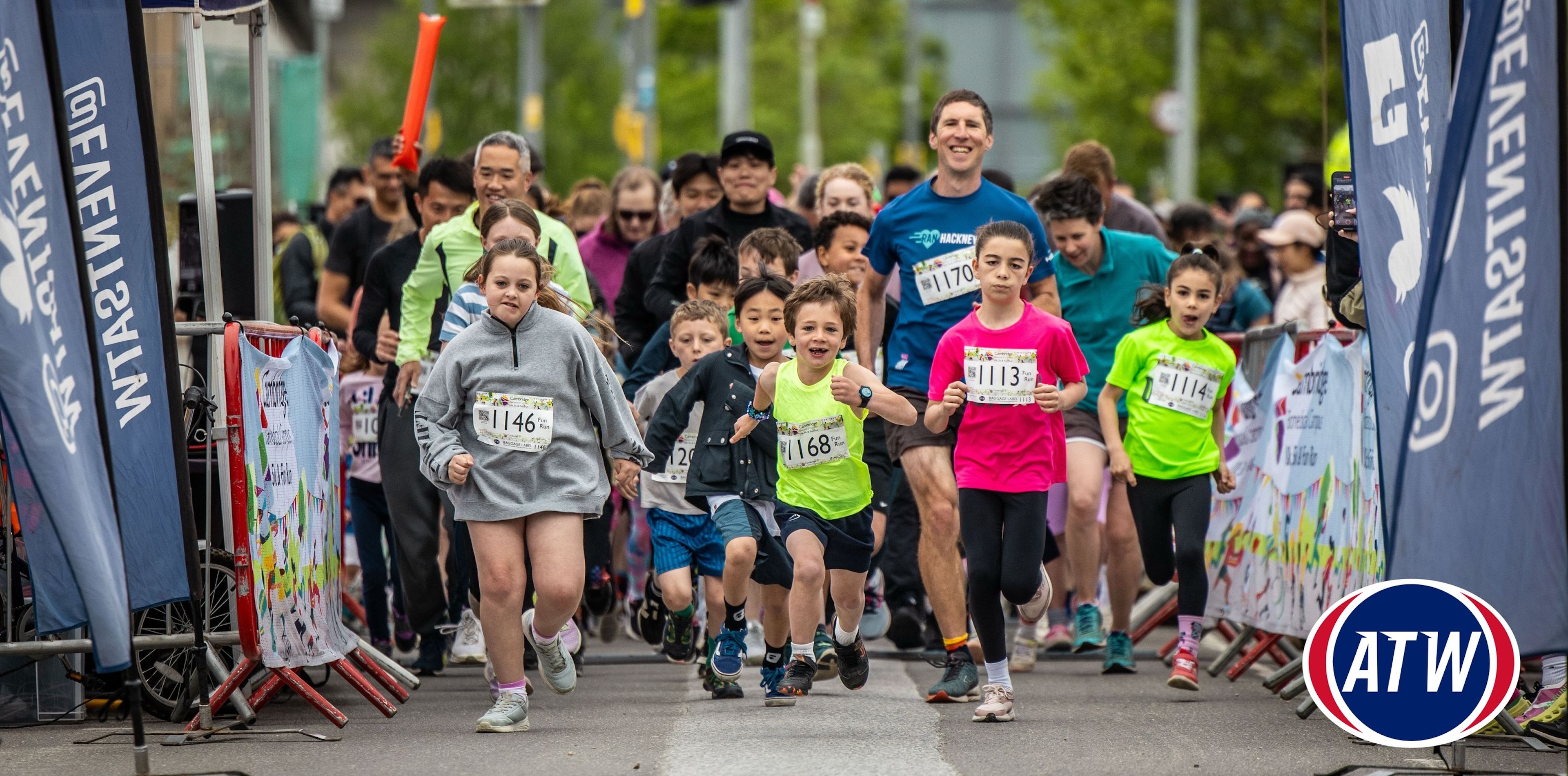 The CBC Fun Run at the start line