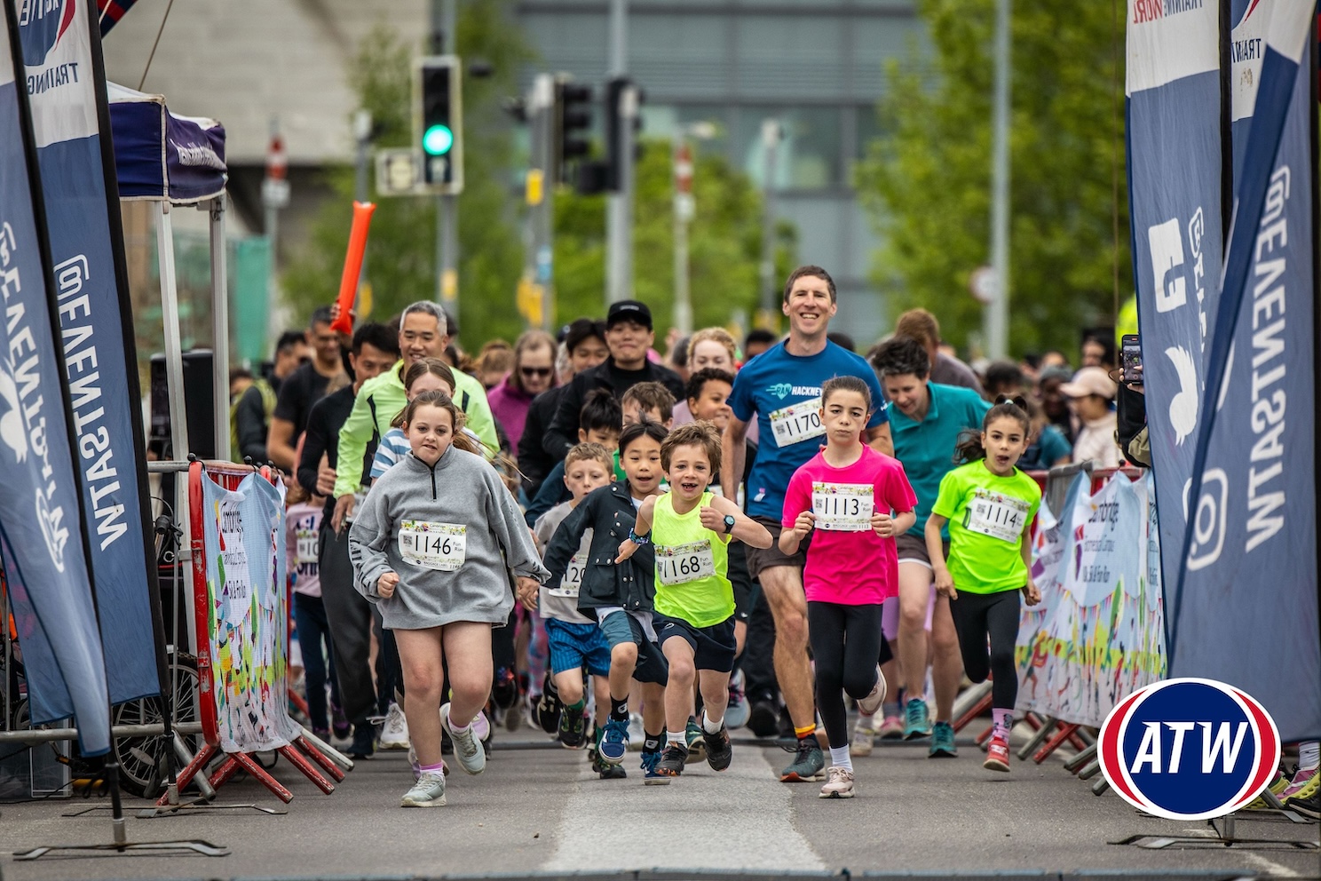 The CBC Fun Run at the start line