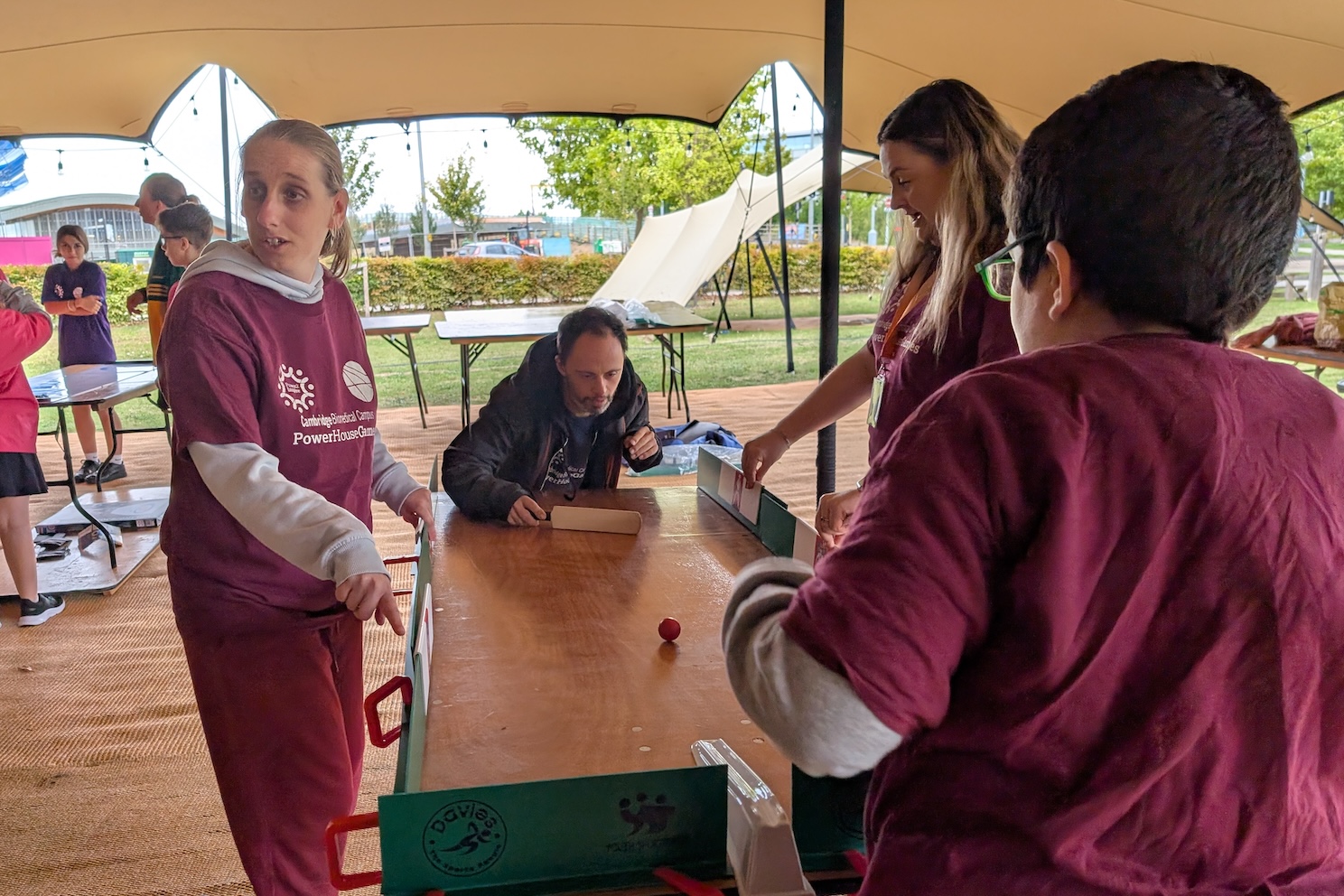 PowerHouse Games man playing table cricket