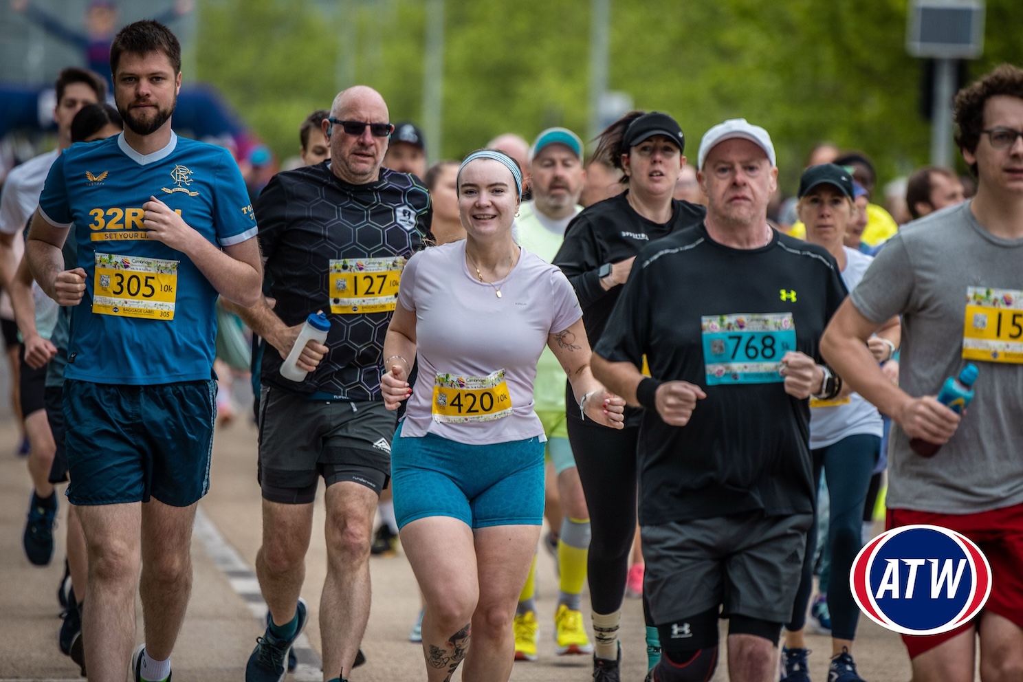 Runners in the Cambridge Biomedical Campus Fun Run