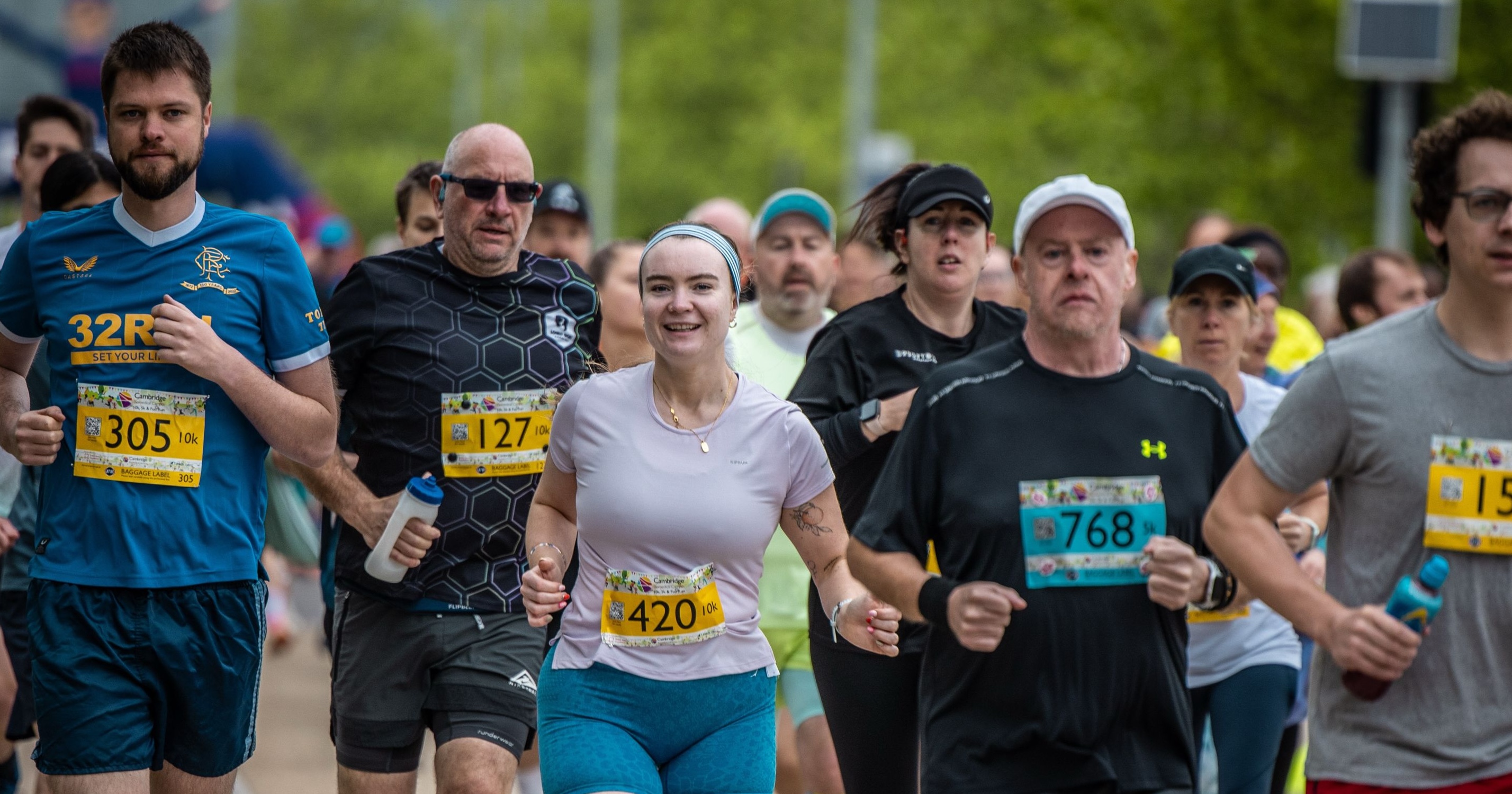 Runners in the Cambridge Biomedical Campus Fun Run