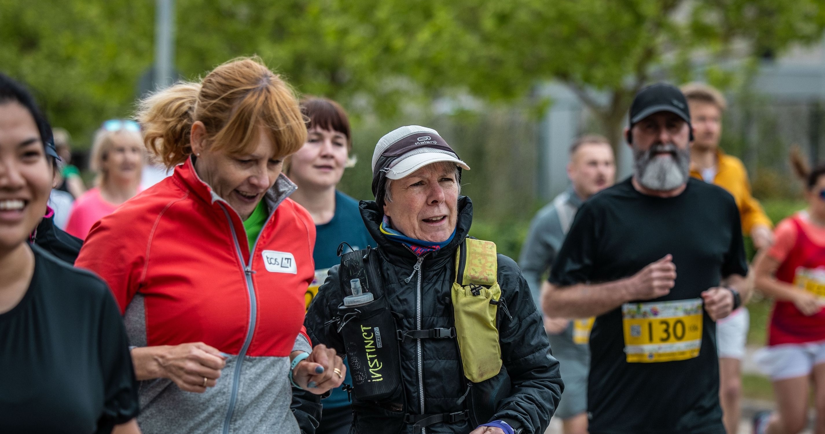 Runners in the Cambridge Biomedical Campus Fun Run