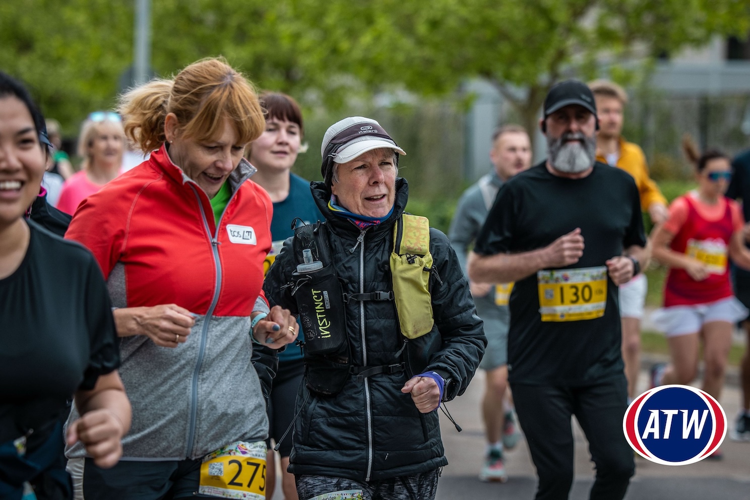 Runners in the Cambridge Biomedical Campus Fun Run