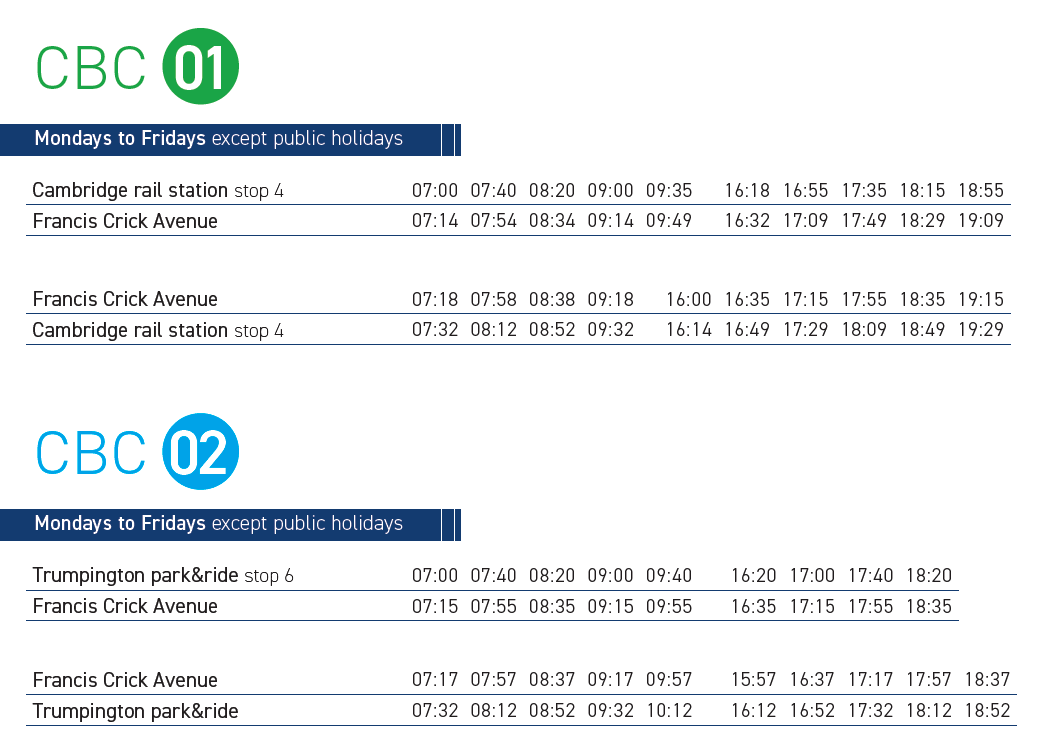 CBC Staff Shuttle Apr-June 2026